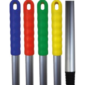Aluminium 4ft mop handles colour coded