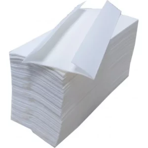 White C-fold hand towels