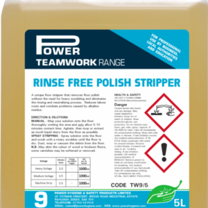 Power teamwork range rinse free polish stripper