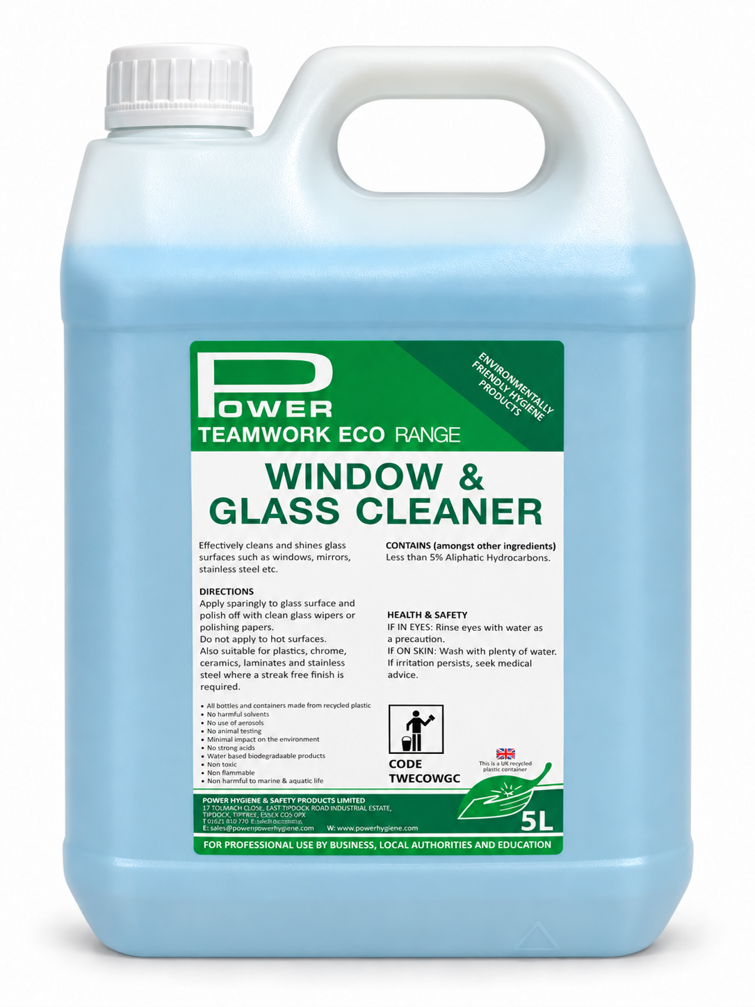 Teamwork Eco Glass Cleaner - 5 Litre