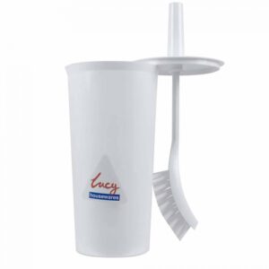 Enclosed Lucy toilet brush set