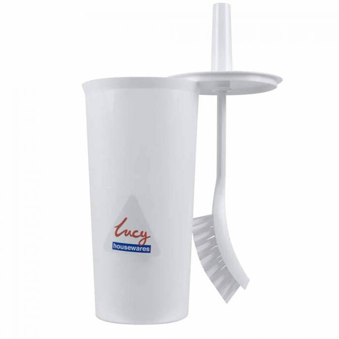 Enclosed Lucy toilet brush set