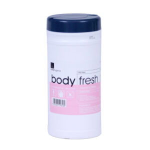 tub of 200 Bodyfresh wet wipes
