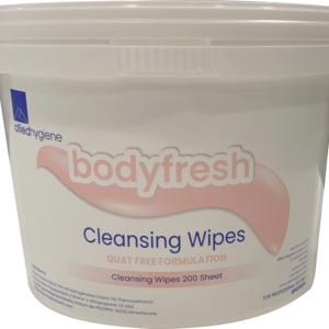 2.5L bucket of bodyfresh wet patient wipes