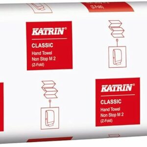 Katrin classic non stop white z fold hand towel