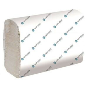 North Shore micro fold hand towels in white, 300 sheets