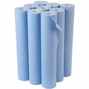 x9 Blue 20" hygiene couch rolls