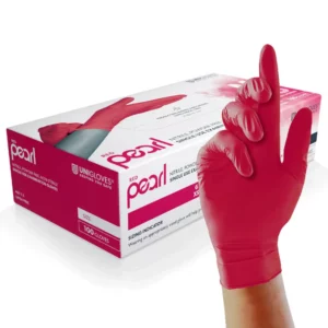 Red Nitrile Gloves, pack of 100