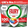 Fairy platinum all in one dishwasher tablets , pack of 100