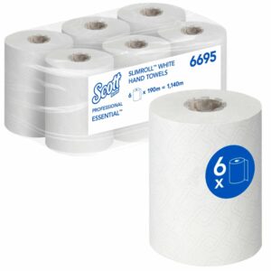 Scott Essential 6695 Slimroll Hand Towel 6 Rolls Per Case
