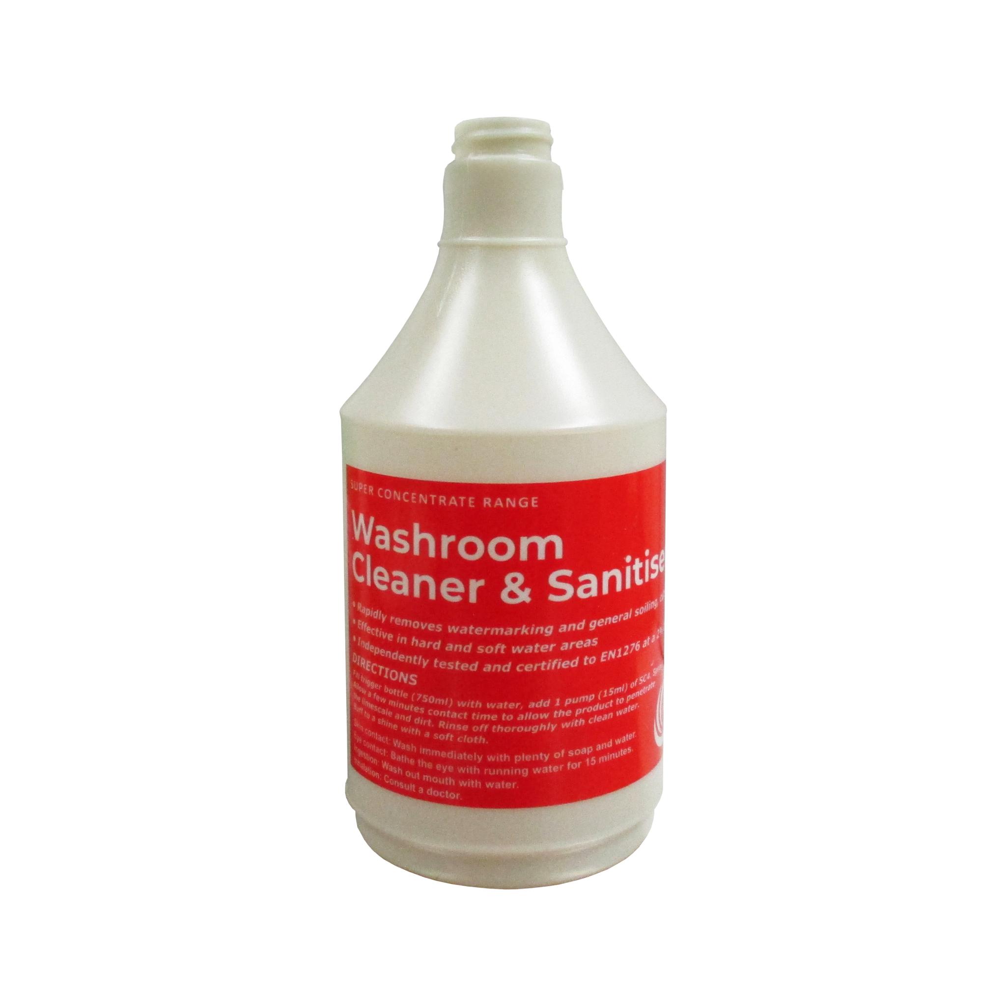 Super concentrate washroom cleaner & sanitiser 750ml