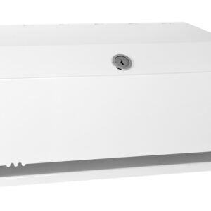 PL35MWH White Metal 10 inch Couch Roll Dispenser White