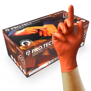 PRO.TECT Extra strong orange HD gloves x100