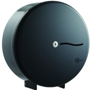 graphite grey metal mini jumbo toilet roll dispenser