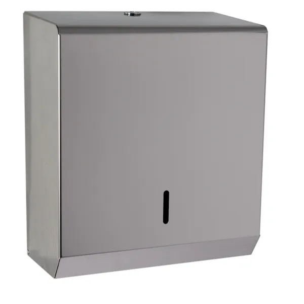 polished stainless steel hand towel dispenser