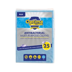 Blue heavyweight antibacterial cloths pack of 25