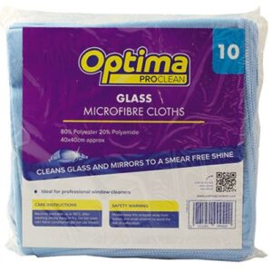 Optima Glass Microfibre Cloths x10