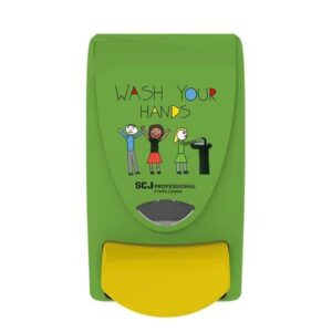 Deb green kids Wash Your Hands dispenser
