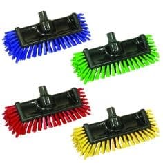 4 colour coded interchange scrator brush, available in blue, red, green and yellow