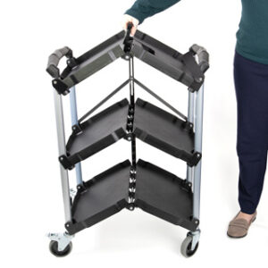 Catering trolley that can be folded