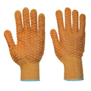 Criss cross knitwrist glove