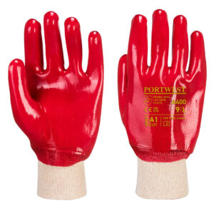 PVC Dip knitwrist glove