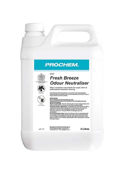 Prochem fresh breeze odour neutraliser 5L