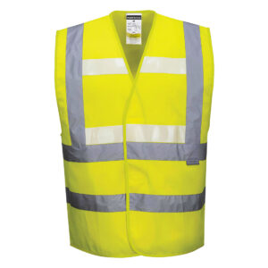 Hi visibility yellow vest
