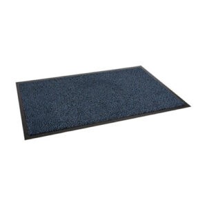 Frontline dark blue entrance mat with black border