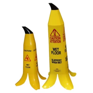 Banana wet floor safety cone