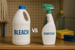 bleach vs disinfectant