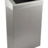 brushed stainless 30ltr waste bin - chute lid