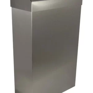 Brushed Stainless 30ltr Waste Bin - Sani Lid