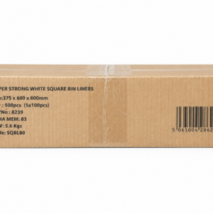 Super Strong White Square Bin Liners – 375 x 600 x 600mm