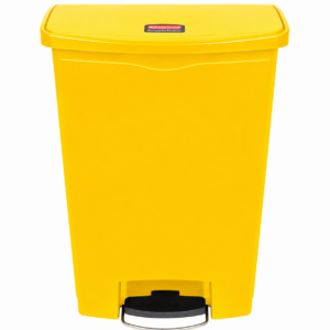 Rubbermaid Slim Jim Front Step Pedal Bin - 90 Ltr - Yellow