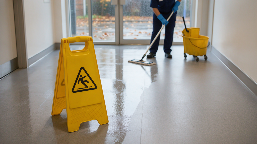 wet floor sign